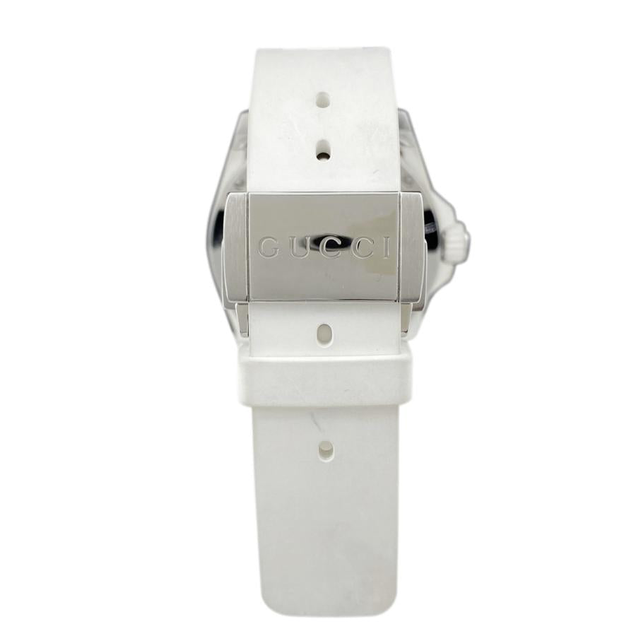 Gucci Dive Tiger White Dial White Rubber Strap Watch For Men - YA136329 Buy Now By Gucci