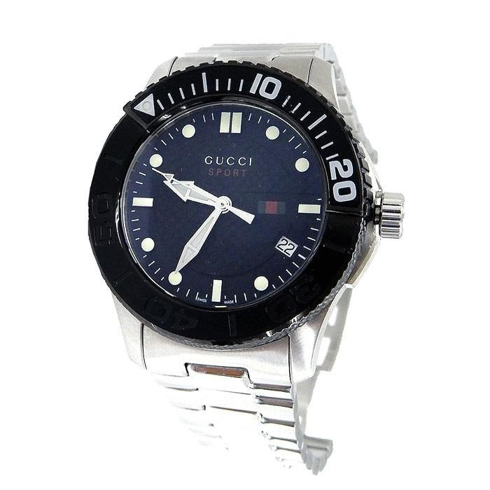 Gucci G Timeless Black Dial Silver Steel Strap Watch For Men - YA126249 Buy Now By Gucci