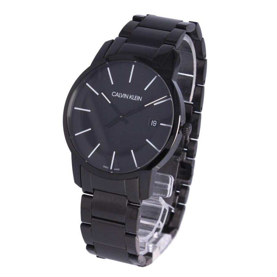 Calvin Klein City Quartz Black Dial Black Steel Strap Watch for Men - K2G2G4B1 Buy Now By Calvin Klein