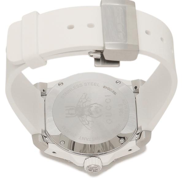 Gucci Dive Quartz White Dial White Rubber Strap Watch For Men - YA136337 Buy Now By Gucci