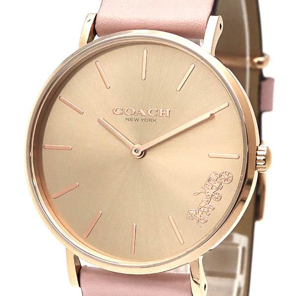 Coach Perry Rose Gold Dial Pink Leather Strap Watch for Women - 14503332-C Buy Now By Coach