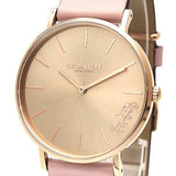Coach Perry Rose Gold Dial Pink Leather Strap Watch for Women - 14503332-C Buy Now By Coach