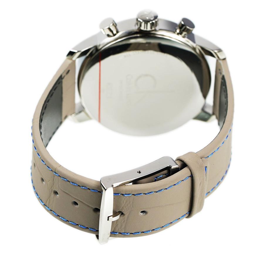 Calvin Klein City Chronograph White Dial White Leather Strap Watch for Men - K2G271Q4 Buy Now By Calvin Klein