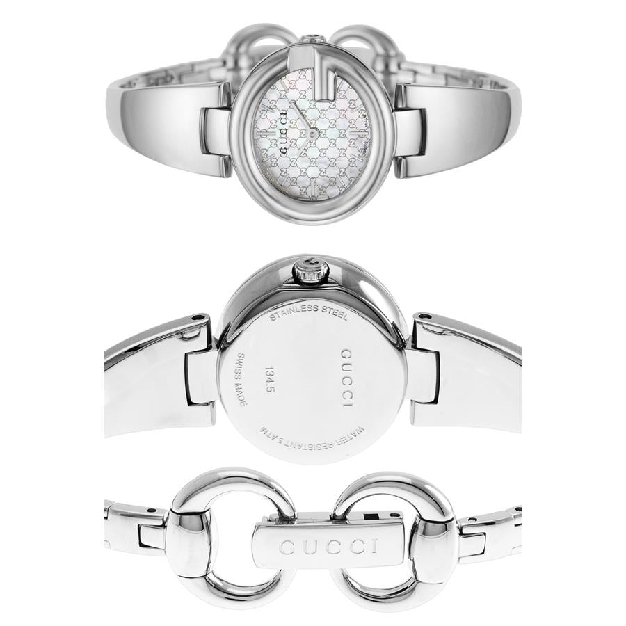 Gucci Guccissima Quartz Silver Dial Silver Steel Strap Watch For Women - YA134511 Buy Now By Gucci