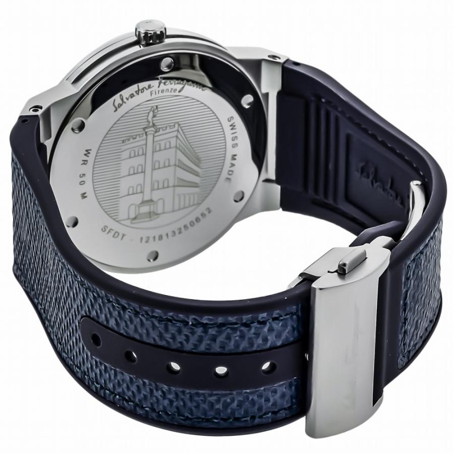 Salvatore Ferragamo F-80 Classic Blue Dial Blue Leather Strap Watch for Men - SFDT00719 Buy Now By Salvatore Ferragamo