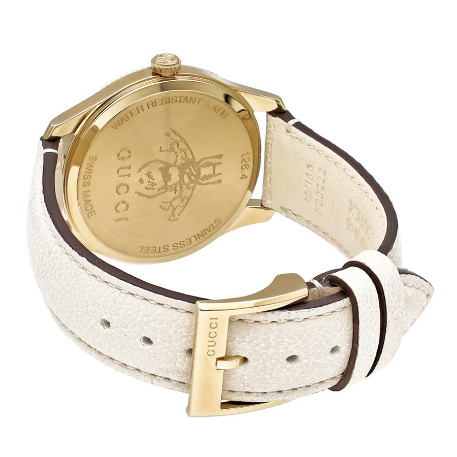 Gucci G Timeless Quartz Gold Dial Beige Leather Strap Watch For Women - YA1264180 Buy Now By Gucci