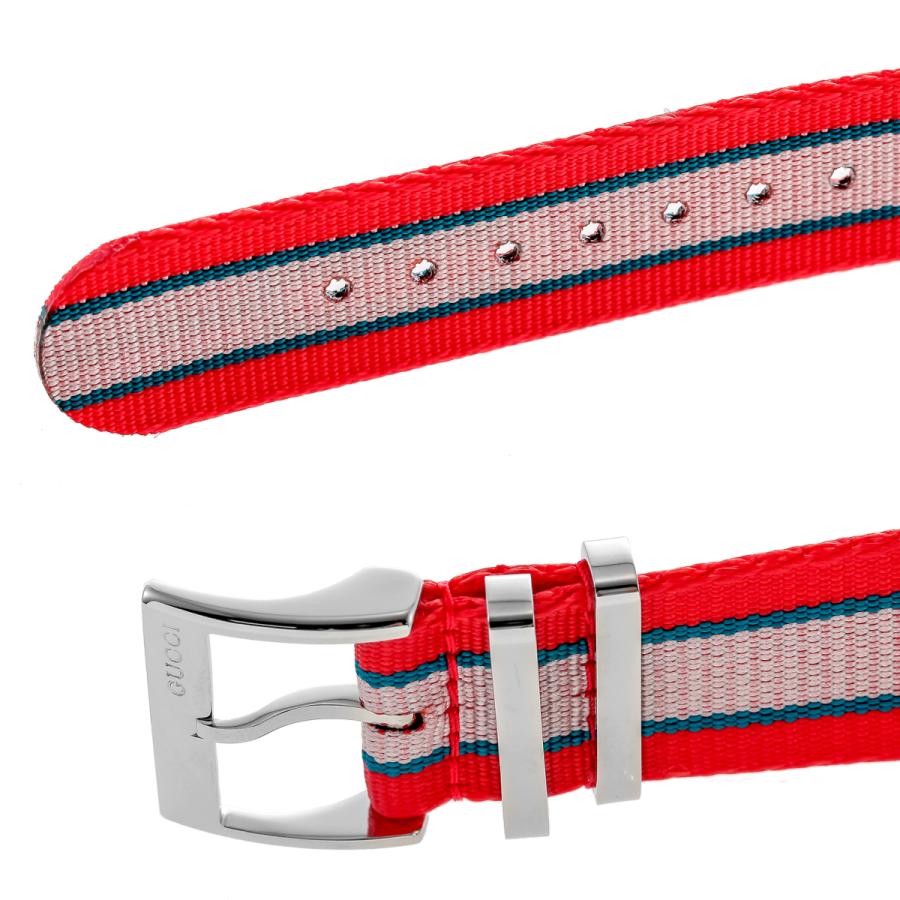 Gucci G Timeless Quartz Red Dial Two Tone NATO Strap Watch For Men - YA1264070 Buy Now By Gucci