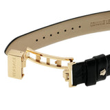 Versace Virtus Quartz Black Dial Black Leather Strap Watch for Women - VEHC00119 Buy Now By Versace