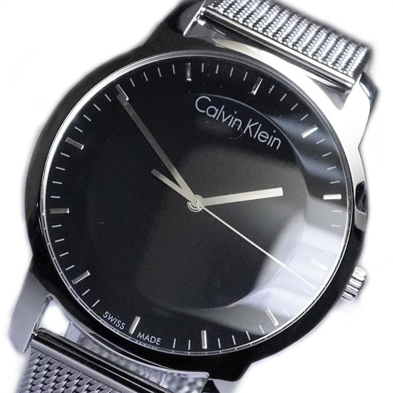 Calvin Klein City Chronograph Black Dial Silver Mesh Bracelet Watch for Men - K2G2G121 Buy Now By Calvin Klein