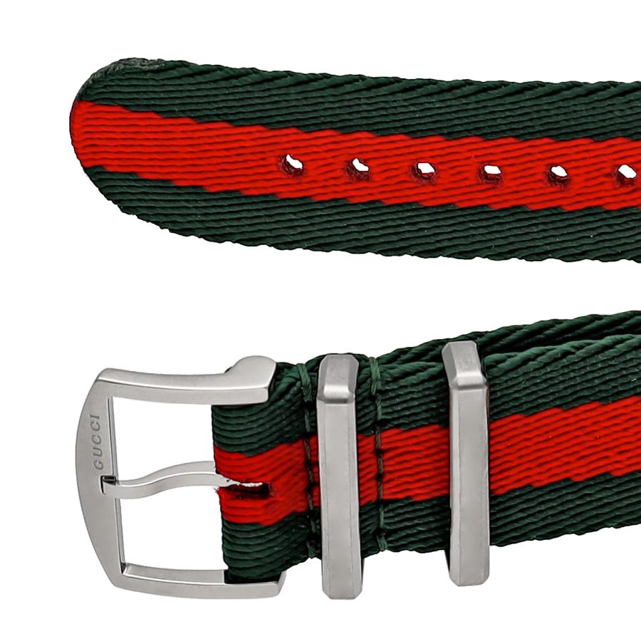 Gucci Grip Quartz Chronograph Red Dial Two Tone NATO Strap Watch for Men - YA157304 Buy Now By Gucci