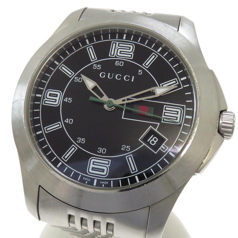 Gucci G Timeless Black Dial Silver Steel Strap Watch For Men - YA126201 Buy Now By Gucci