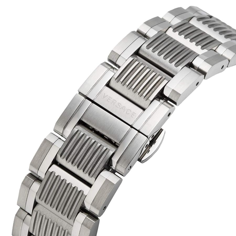 Versace Greca Action Chronograph Quartz Green Dial Silver Steel Strap Watch for Men - VE3J00422 Buy Now By Versace