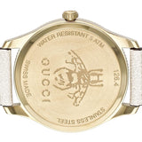 Gucci G Timeless Quartz Gold Dial Beige Leather Strap Watch For Women - YA1264180 Buy Now By Gucci