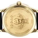 Gucci G Timeless Quartz Blue Dial Black Leather Strap Watch For Men - YA1265018 Buy Now By Gucci