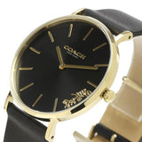 Coach Perry Black Dial Black Leather Strap Watch for Women - 14503333-C Buy Now By Coach