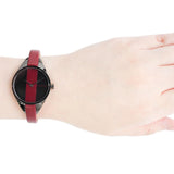 Calvin Klein Rebel Red Black Dial Red Leather Strap Watch for Women - K8P237U1 Buy Now By Calvin Klein