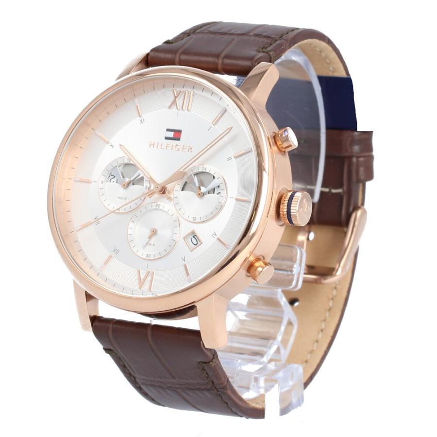 Tommy Hilfiger Evan White Dial Brown Leather Strap Watch for Men - 1710394 Buy Now By Tommy Hilfiger