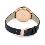 Swarovski Crystal Frost Black Dial Black Leather Strap Watch for Women - 5484058 Buy Now By Swarovski