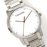 Calvin Klein City Quartz White Dial Silver Steel Strap Watch for Men - K2G2G1Z6 Buy Now By Calvin Klein