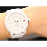 Tommy Hilfiger Denim Analog White Dial White Rubber Strap Watch for Men - 1791481 Buy Now By Tommy Hilfiger