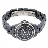 Chanel J12 Diamonds Black Dial Black Steel Strap Watch for Women - J12 H2569 Buy Now By Chanel