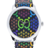 Gucci G Timeless Quartz Black Dial Black Leather Strap Watch For Women - YA1264146 Buy Now By Gucci