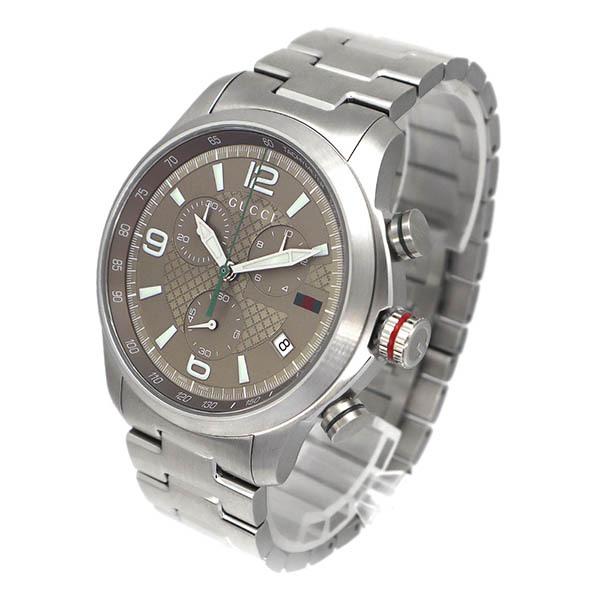 Gucci G Timeless Brown Dial Silver Steel Strap Watch For Men - YA126248 Buy Now By Gucci