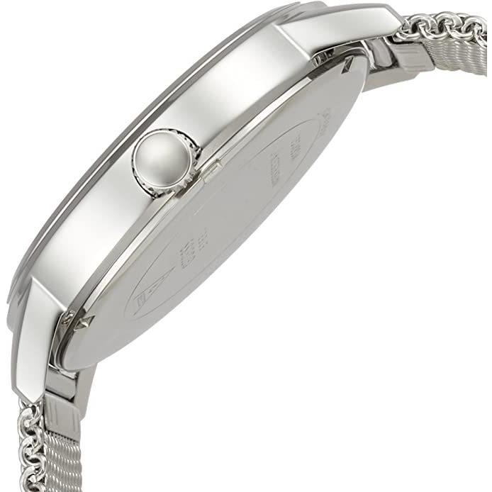 Guess Delancey Black Dial Silver Mesh Bracelet Watch for Men - W0871G1 Buy Now By Guess