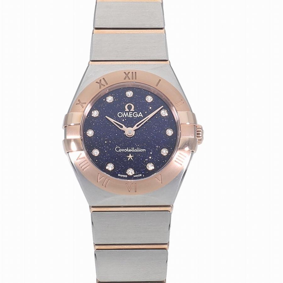 Omega Constellation Quartz Diamonds Blue Dial Two Tone Steel Strap Watch for Women - 131.20.25.60.53.002 Buy Now By Omega