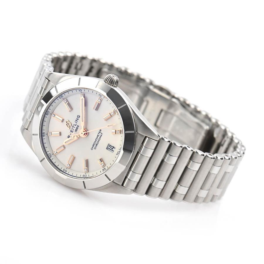 Breitling Chronomat 32 Diamonds White Dial Silver Steel Strap Watch for Women - A77310101A3A1 Buy Now By Breitling