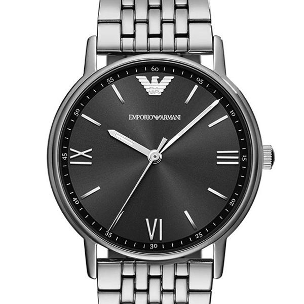 Emporio Armani Kappa Quartz Grey Dial Silver Mesh Bracelet Watch For Men - AR11068 Buy Now By Emporio Armani