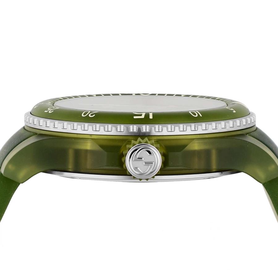 Gucci Dive Automatic Green Dial Green Rubber Strap Unisex Watch - YA136345 Buy Now By Gucci
