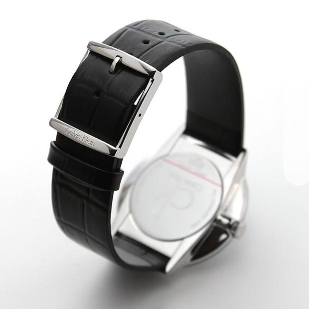 Calvin Klein Accent Black Dial Black Leather Strap Watch for Men - K2Y2X1C3 Buy Now By Calvin Klein