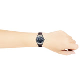 Versace Greca Time Quartz Blue Dial Brown Leather Strap Watch For Men - VE3K00122 Buy Now By Versace
