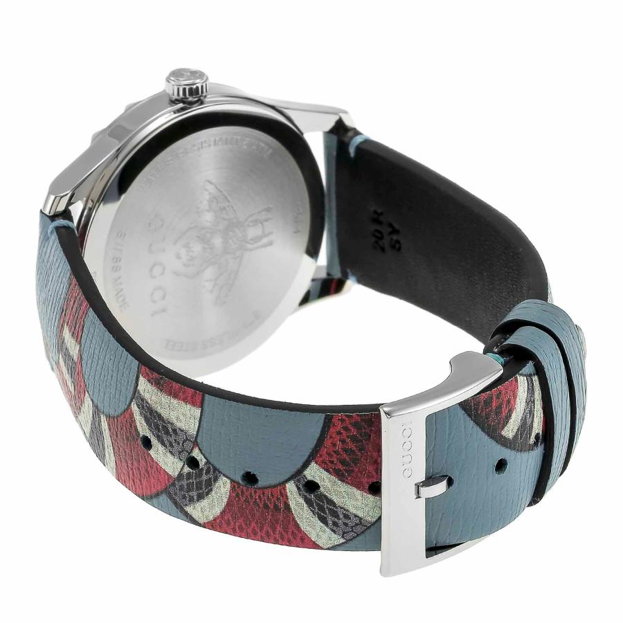 Gucci G Timeless Quartz Blue Dial Blue Leather Strap Watch For Men - YA1264080 Buy Now By Gucci