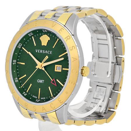 Versace Univers Quartz Green Dial Two Tone Steel Strap Watch for Men - VEBK00718 Buy Now By Versace