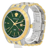 Versace Univers Quartz Green Dial Two Tone Steel Strap Watch for Men - VEBK00718 Buy Now By Versace