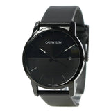 Calvin Klein City Quartz Black Dial Black Leather Strap Watch for Men - K2G2G4C1 Buy Now By Calvin Klein