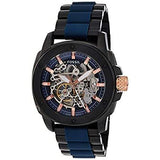 Fossil Modern Machine Automatic Skeleton Blue Dial Two Tone Steel Strap Watch for Men - ME3133 Buy Now By Fossil