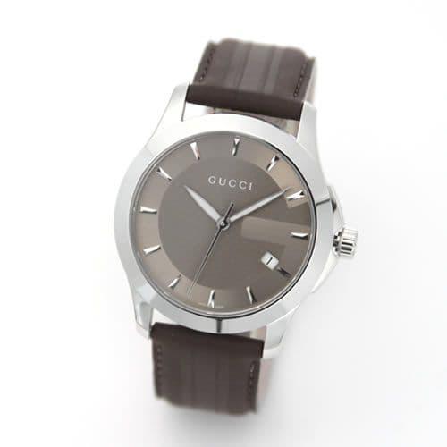 Gucci G Timeless Quartz Brown Dial Brown Rubber Strap Watch For Men - YA126403 Buy Now By Gucci
