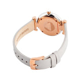 Emporio Armani Gianni T Bar Quartz Mother of Pearl Dial White Leather Strap Watch For Women - AR1965 Buy Now By Emporio Armani