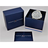Tommy Hilfiger London Chronograph Quartz Blue Dial Silver Steel Strap Watch for Men - 1791534 Buy Now By Tommy Hilfiger