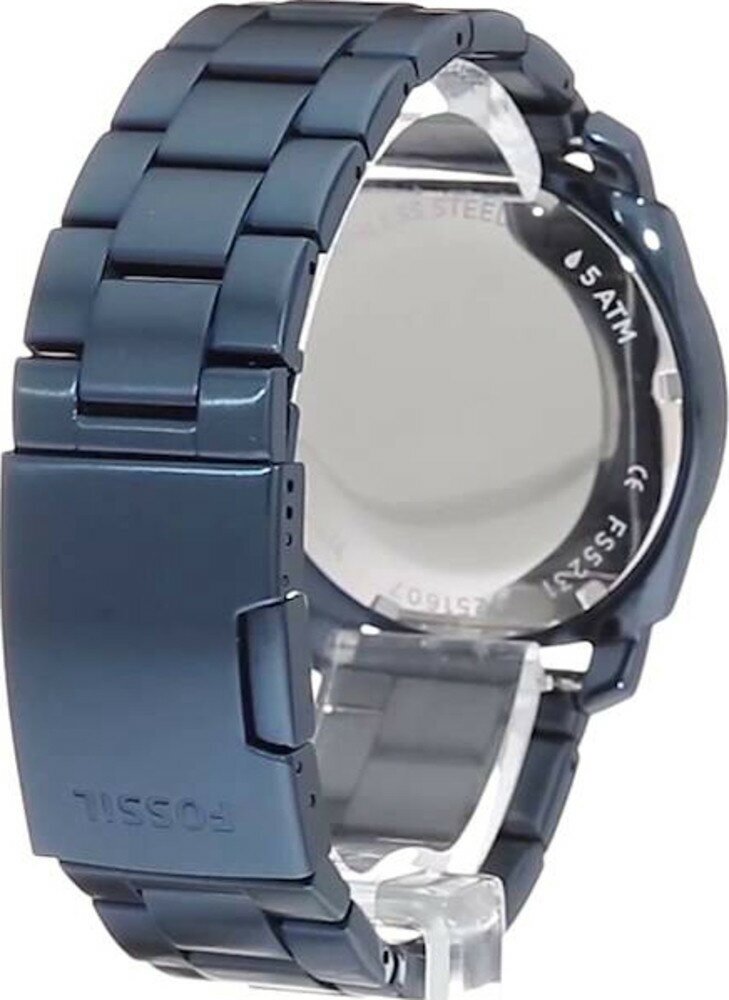 Fossil Machine Blue Dial Blue Steel Strap Watch for Men - FS5231 Buy Now By Fossil