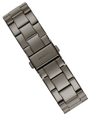 Guess G Twist Diamonds Purple Dial Black Steel Strap Watch For Women - W1201L4 Buy Now By Guess