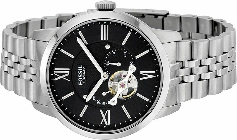 Fossil Townsman Black Dial Silver Steel Strap Watch for Men - ME3107 Buy Now By Fossil