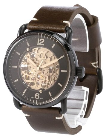 Fossil Commuter Automatic Black Dial Brown Leather Strap Watch for Men - ME3158 Buy Now By Fossil