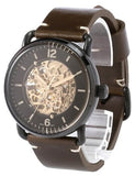 Fossil Commuter Automatic Black Dial Brown Leather Strap Watch for Men - ME3158 Buy Now By Fossil