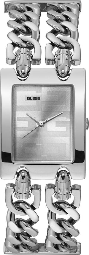 Guess MOD G Diamonds Silver Dial Silver Steel Strap Watch for Women - GW0294L1 Buy Now By Guess
