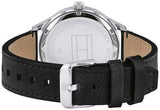 Tommy Hilfiger Spencer Skeleton Black Dial Black Leather Strap Watch for Men - 1791641 Buy Now By Tommy Hilfiger