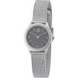 Calvin Klein Minimal Grey Dial Silver Mesh Bracelet Watch for Women - K3M53154 Buy Now By Calvin Klein